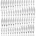 HESTYA Fishing Lures Spoons Saltwater Treble Trout Lures Hard Metal Spinner Baits 5 Sizes Casting Spoon Hooks for Salmon Bass in 1/5 1/4 3/8 1/2 3/4 oz - color: Silver