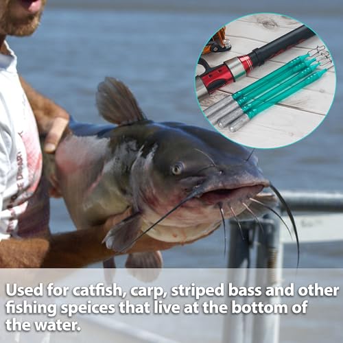 Dragging Weights for Catfishing Trolling, Drifting Dragging Sinkers No Snag Sinker for Bottom Bouncing Catfish Fishing Slip Stick Catfish Dragging Weights - size: 3oz-5pcs