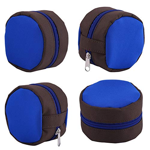 BORDSTRACT Safety Fly Fishing Reel Case, Protector Soft Pocket Cover Bag Pouch Holder, Zippered Design, Foam Inner, Compact and Lightweight, Fits up to 7/8 Size Reels, Black