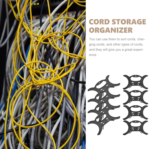 Zerodeko 8Pcs String Light Storage Holder Light Cord Organizer and Cable Manager Handheld Cord Wind up Device for Christmas Lights Cords Charging Cables 7.87 X 4.72In