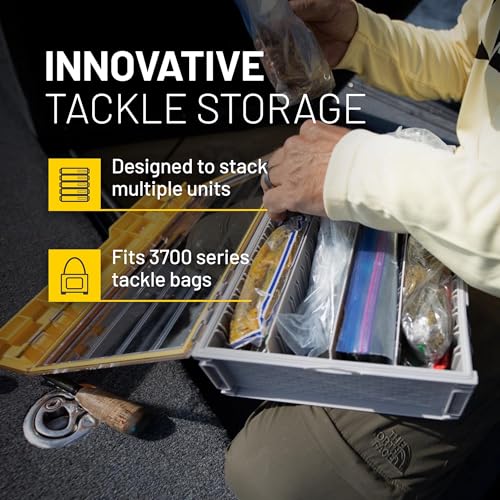 Plano EDGE 3700 Premium Deep Tackle Utility Box, Clear and Yellow, Waterproof and Rust-Resistant Bait and Terminal Tackle Storage Organization Box - style: 3700 Deep