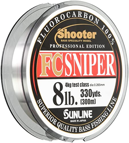 SUNLINE Fluorocarbon Line Shooter, Sniper, Natural Clear - style: 300m / 10lb