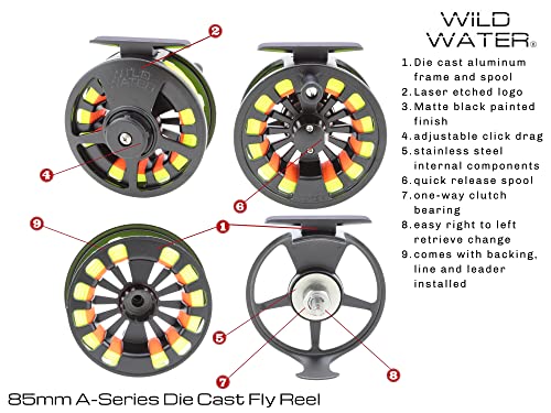 Wild Water Fly Fishing 5wt 9ft 7-piece Standard Fly Fishing Kit