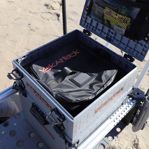 YakAttack 12” x 12” HD Bait Binder | Soft Bait Organizer & Fishing Lure Storage Case | Compact Tackle Bag for Plastics & Tools | Heavy-Duty Design for Kayak & Boat Anglers | Fishing Gear Holder - size: 12" x 12"