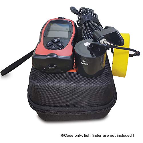 LUCKY Hard Travel Case LUCKYLAKER Handheld Fish Finder Boat Sonar Fishing Finders Transducer Kayak Fish Finder Waterproof for Ice Fishing