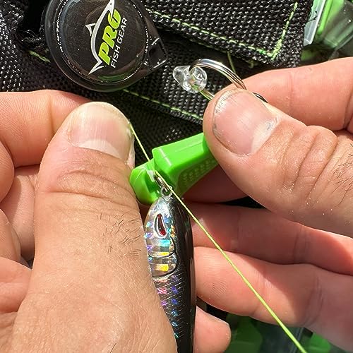 LINE CUTTERZ Patented Ceramic Blade Zipper Pull Quick Braided Fishing Line Cutter - Fishing Equipment - Upgrade Your Fishing Gear Now - color: Green