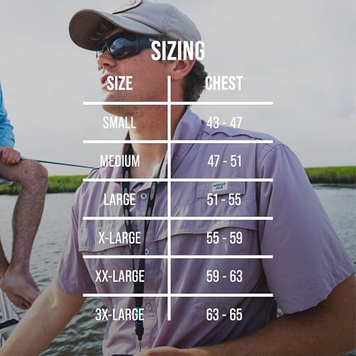 Mossy Oak Tibbee Everyday Men's Short Sleeve Fishing Shirt with UV Protection - Lightweight & Quick-Drying