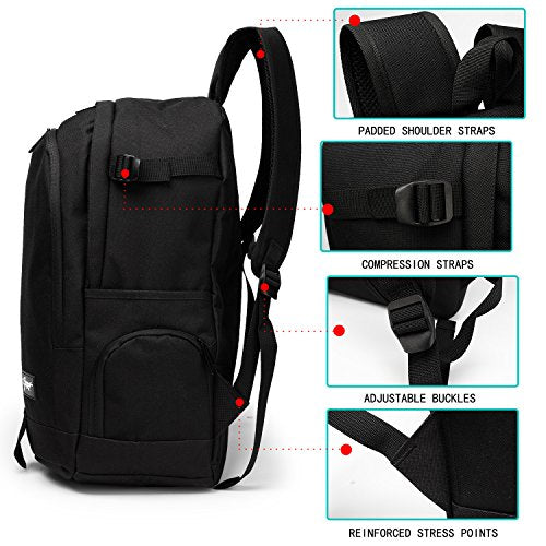 rickyh style School Backpack Travel Bag for Men & Women Lightweight College Back Pack with Laptop Compartmen - color: 01nfen