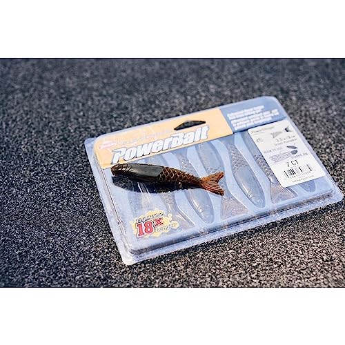 Berkley PowerBait PowerStinger Fishing Soft Bait - color: Watermelon Copper/Orange w/Red, size: 3 1/2"