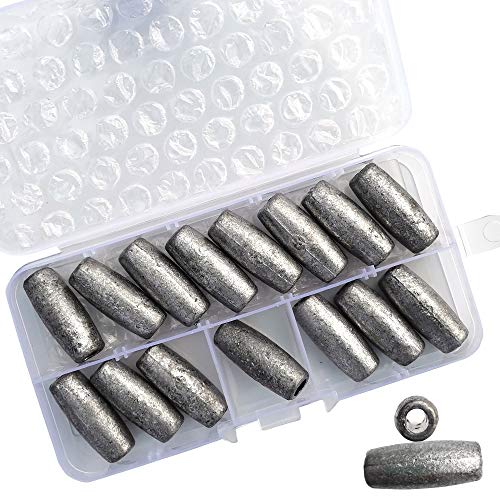 Drasry Fishing Cast Net Lead Sinker 26g/092oz Throw Net Sinkers Weights Kit for Casting Net Environmental Protection Sinker (Lead Sinker)