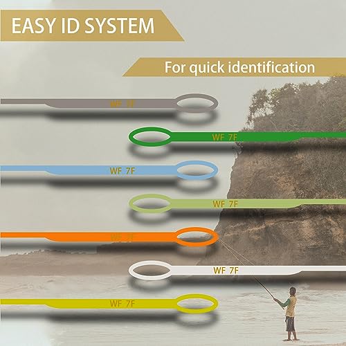Riverruns Fly Fishing Floating Line with Welded Loop Weight Forward Fly Lines 85FT WF3 4 5 6 7 8F - color: Single Orange, size: WF7F