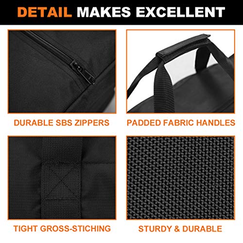 Sports Duffle Bag - Extra Large Travel Duffel Luggage Bag with Upgrade Zipper, Sturdy & Water Resistant, Black (Black 47inch) - size: 47inch
