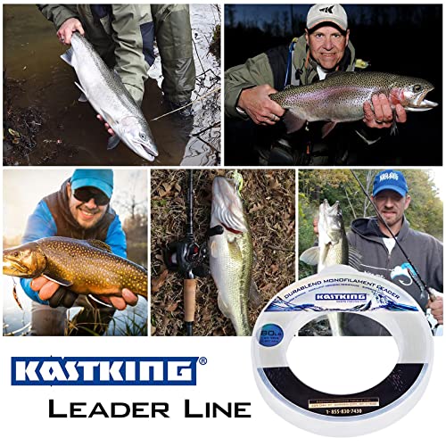 KastKing DuraBlend Monofilament Leader Line - Premium Saltwater Mono Leader Materials - Big Game Spool Size 120Yds/110M - size: 50 LB (Wound on Spool) 0.60mm