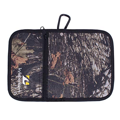 Kylebooker Fishing Lure Storage Bag Spinner Baits Wallet Case | Micro Flies Jig Hooks Box - color: Camouflage