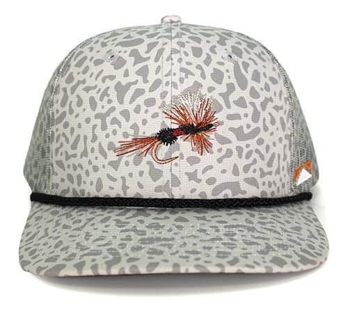 Paramount Outdoors Fly Fishing Hat Series Comfort Snap Snapback Cap for Men - color: Royal Wulff
