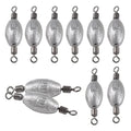 Hitefu Fish Weight Sinkers, Inline Weights Lead Fishing Weights Trolling Sinkers, Egg Sinkers for Bottom Fishing (3/8, 1/2, 3/4oz) - size: 1/2oz