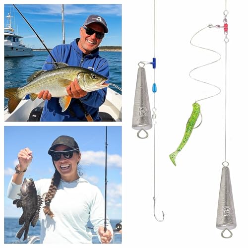10PCS Fishing Weights Torpedo Sinkers Inline Trolling Sinkers Weights Kit Fishing Sinkers Catfishing Sinkers Saltwater Fishing Torpedo Weights Double Ring Sinkers-1oz(30g) - size: 1.76oz(50g)-8Pcs