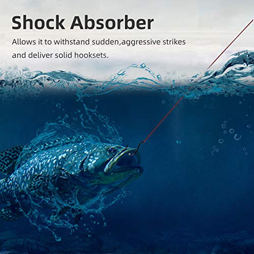 RUNCL PowerMono Fishing Line, Ice Monofilament Fishing Line 300/500/1000Yds - Ultimate Strength, Shock Absorber, Suspend in Water, Knot Friendly 3-35LB, Low & High-Vis Available, Gift Decoration - color: Brown, size: 6LB（1000Yards）