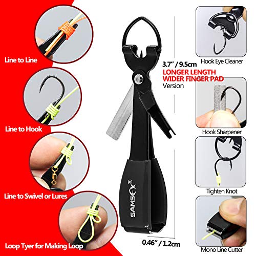 SAMSFX Fishing Knot Tying Tool, Fly Fishing Tippet Cutter, Line Nippers, Fishing Clippers, 2PCS in Pack