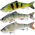 TRUSCEND Swimmax Easy Catch Fishing Lures with BKK Hooks, Wiggling, Vibrating, Rattling and Gurgling for More Bites, Heavy-Duty Dyneema Fiber Jointed Swimbaits for Bass, Trout, Crappie, Walleye, Pike - color: B3-6",1.4oz
