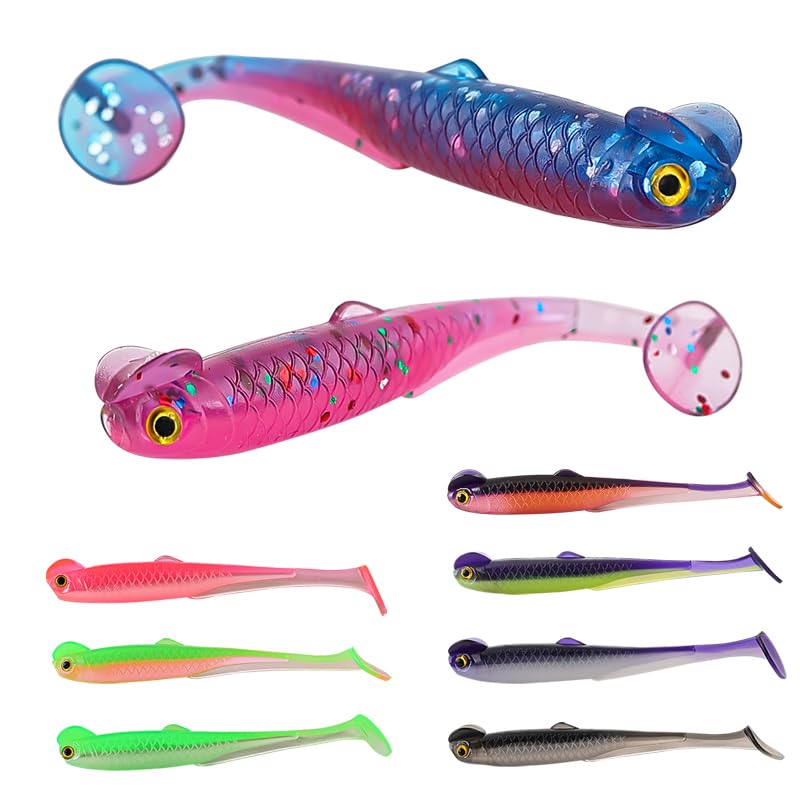 TPR Simulation Fake Corn Soft Baits Corn Carp Fishing Lures Floating Baits with Nice Scent for Carp,Trout Fishing,Cat Fish - color: Multi- 20PCS T-tail Cockscomb Fish