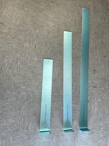 Fish Measuring Board Ruler, 1/8" Thick x 3.5" Wide x 48" Long Anodized Aluminum Finish, Aqua Blue. Must Have one to Avoid Citation. Wide and Durable.