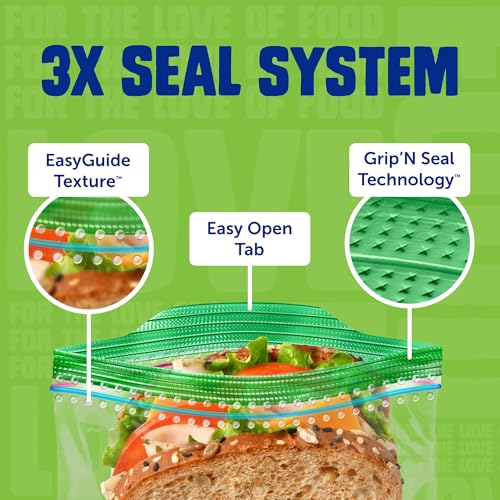 Ziploc 635 Count Food Storage and Sandwich Bags Variety Pack - color: Clear, size: XXL