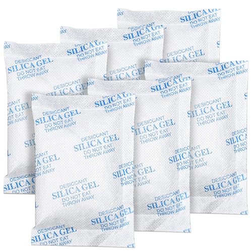 Absorbking Silica Gel Packets, 100 Gram 12 Packs Food Safe Moisture Absorbers, Desiccant Packs for Storage, Reusable Desiccant for Foods, Storage Bins, 3D Filaments, Electronics, Safes - size: 100g(12-pack)