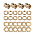 Lamp Pipe Locknut,Lamp Rod Couplings,Brass Lock Nut Fasteners for Standard 1/8 IP Threaded Pipe,Perfect for Lamp Assemlby or Repair,Lamp Tube Threaded Locknuts - size: Brass Set - Lock Nuts, Couplings, Washers