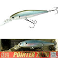 LUCKY CRAFT Pointer 78DD Freshwater Fishing Lure and Gear for Bass & Trout, 3 inch Deep Diving Suspending Jerkbait Fishing Line, Pressure-Ready Fish Bait, Premium Gear for Tackle Box, - color: 410 MH Ghost Minnow