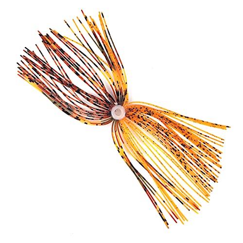 Riverruns Silicone Jig Skirts Fishing Lure Skirt Replacement for Spinnerbaits Bass Buzzbaits Fishing Jigs Fishing Lures Craw Jig Trailers Bass Skirts - color: 12PC 8873 Umbrella Sensation Skirts