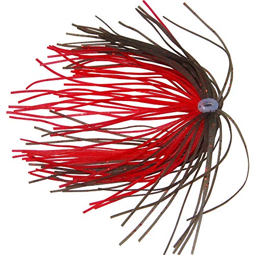 Silicone Jig Skirts DIY Rubber Fishing Jig Lures 12 Bundles 50 Strands Fishing Bait Accessories Spinnerbaits Buzzbaits Spoon Blade Squid Skirt Replacement Part, Fly Tying Material Color Random - size: 24 Bundles