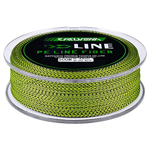 Braided Fishing Line, Abrasion Resistant Zero Stretch Braided Lines 4/8 Strands Super Strong Superline 6Lb -100Lb Test 109/328/547/1094/2187 Yards - color: Yellow/Black(4 Strand), size: 15 Lb (547 Yards)