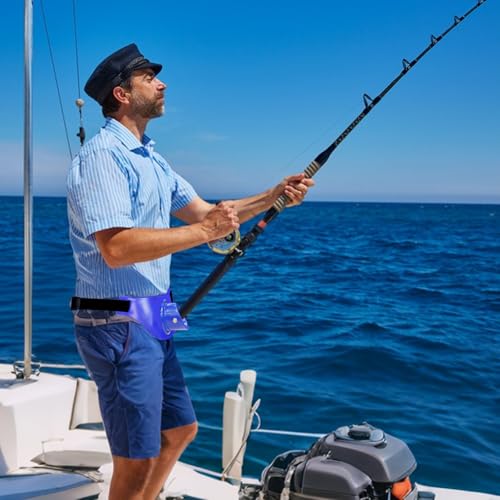 ASOCEA Fishing Fighting Waist Belt 2.5 Inch Inner Dia Offshore Tackle Boat Fishing Rod Holder