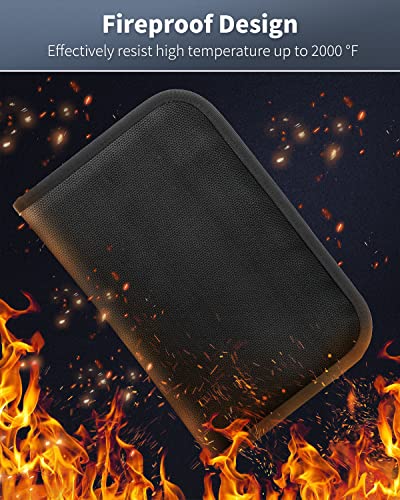 Uniclife Zippered Key Case Organizer Waterproof and Fireproof Key Binder with 24 Hooks and Tags Portable Key Storage Book for Offices Real Estate Agencies Hotels and Rental Management - color: Black, size: 24 Keys
