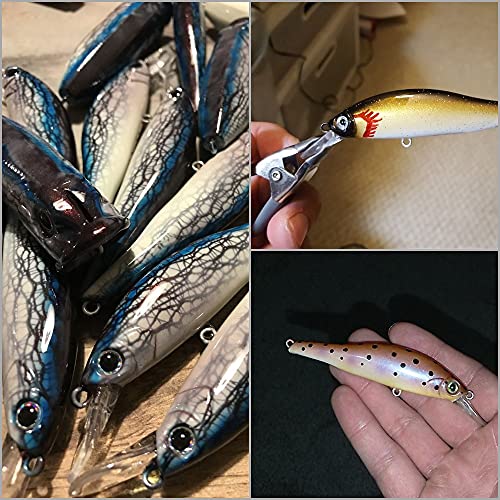 10 Blank Unpainted Minnow Crankbait Topwater Lipless Jerkbait Fishing Lures V3 - color: UPM431P10