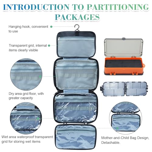 Sling Fishing Backpack Waterproof, Compact On-The-Go Tackle Bag with 2 Boxes, Camo Black Khaki (Storage handbag With Two Tackle Boxes) - color: Storage Handbag With Two Tackle Boxes