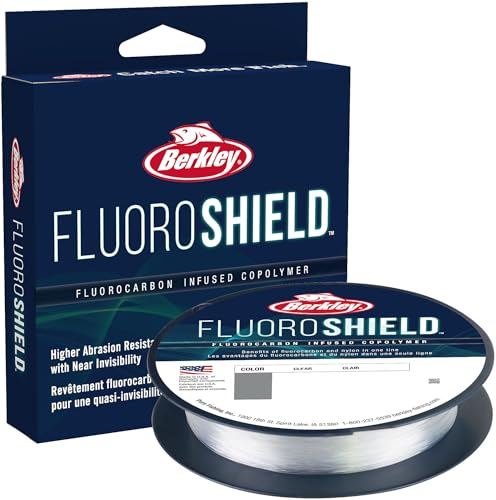 Berkley FluoroShield Fluorocarbon Fishing Line, Clear - size: 300yd, style: 6lb Test