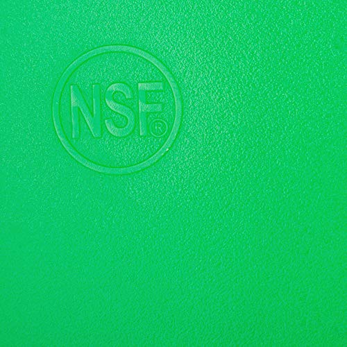 Commercial Grade Green Cutting Board - 18 x 12 Inch 1/2" Thick HDPE Dishwasher Safe for Salad, Vegetables, Fruit, Large Size - color: Green