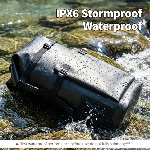 Waterproof Dry Bag,Heavy Duty Hiking Backpack Roll-Top Closure Bag for Kayaking, Hiking, Camping, Boating- Men/Women ﻿ - color: black