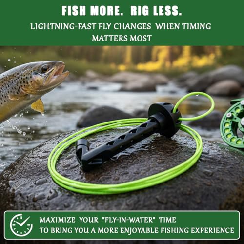 Magnetic Fly Fishing Threader – Easy Tippet Threader Tool for Small Flies, Fly Tying & Rigging Accessory for Anglers, Quick & Precise Line Threading Tool