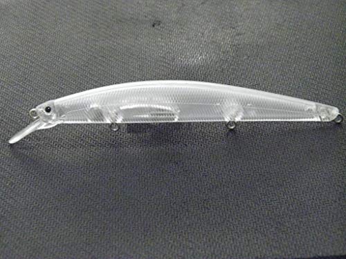 10 Blank Unpainted Minnow Crankbait Topwater Lipless Jerkbait Fishing Lures V3 - color: UPM672P10