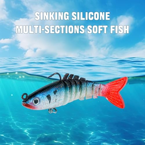 TSKS Fishing Artificial Lures Kit Mixed Including Front Diving Fin Minnow Surface Popper Crank Baits Pencil VIB with Hook and Soft Lures Accessories for Saltwater Freshwater Trout Bass Tackle Gift Set - color: 15pcs