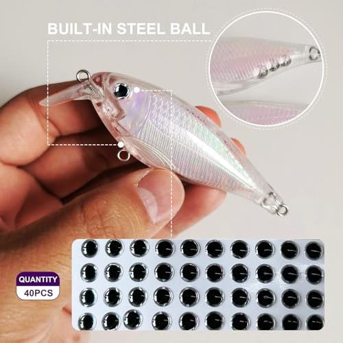 10pcs/20pcs Fishing Blanks Lures Kit Fishing Topwater Unpainted Swimbait Unpainted Crankbaits Hard Baits DIY Lure for Bass Salmon Trout Saltwater and Freshwater - color: G: 20pcs 0.39oz/11g and 0.4oz/11.5g