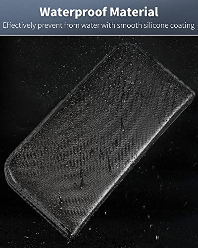 Uniclife Zippered Key Case Organizer Waterproof and Fireproof Key Binder with 36 Hooks and Tags Portable Key Storage Book for Offices Real Estate Agencies Hotels and Rental Management - color: Black, size: 36 Keys