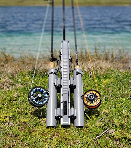 Rod-Runner Fishing Rod Rack - Express 3 Fishing Rod Carrier - Gray