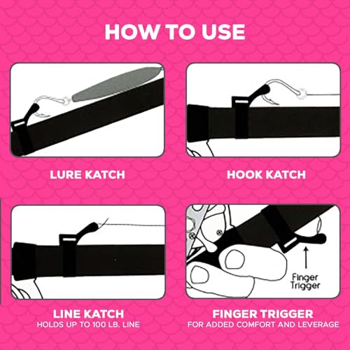 KATCH Hook Keeper for Fishing Rod: Regular & Mini Sizes - Secure Lure & Accessory Holder (Green, Regular) - color: Green