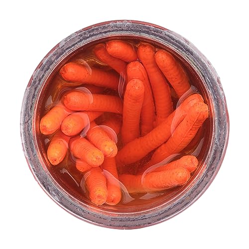 Berkley Gulp! Alive! Fat Floating Trout Worm Fishing Soft Bait - color: Fluorescent Orange