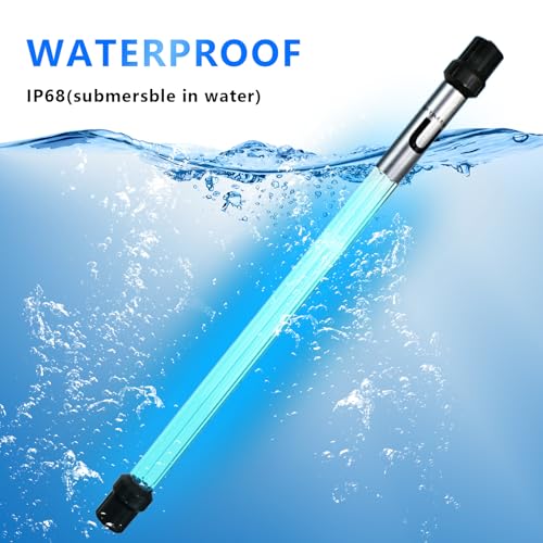 coospider-repta 55W Pond UV Light for 500-6000 Gallon, UV Pond Water Clarifier for Koi Pond, Swimming Pool, Spa, Large Fish Tank, Cold Plunge for Green Water Clean - size: 55W/For 6000 Gallon