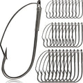Sumind Weedless Wacky Rig Hooks Bass Carbon Steel Fishing Hooks for Wacky Rigging Worm Lure Baits - size: 3/0